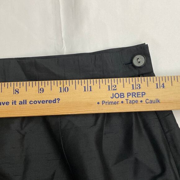Rena Rowan for Saville Women's Size 6 Silk Skirt Black Lined Midi Length Pencil - Picture 3 of 10